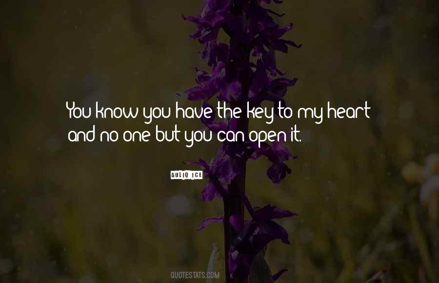 Key To The Heart Quotes #122803