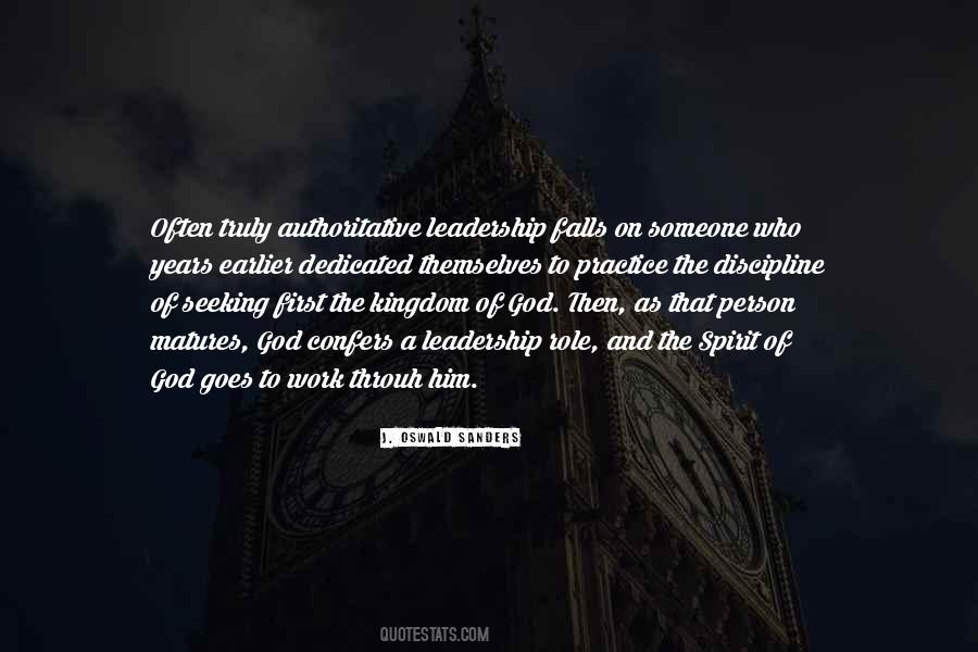 Kingdom Leadership Quotes #317913