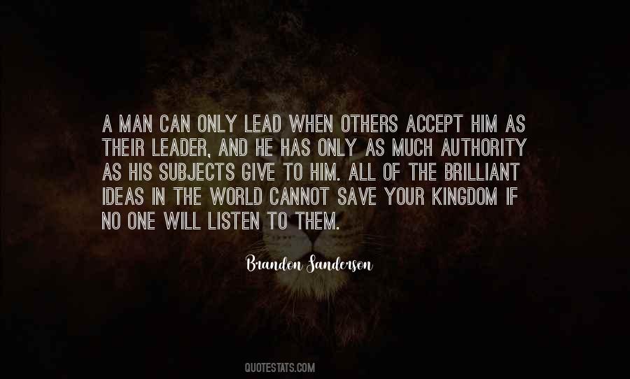 Kingdom Leadership Quotes #955275