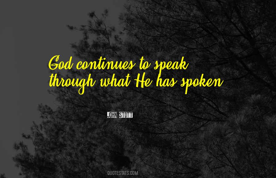 Speak To God Quotes #496592