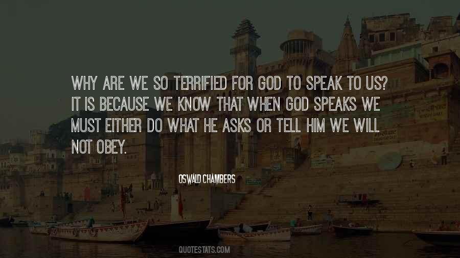 Speak To God Quotes #757813