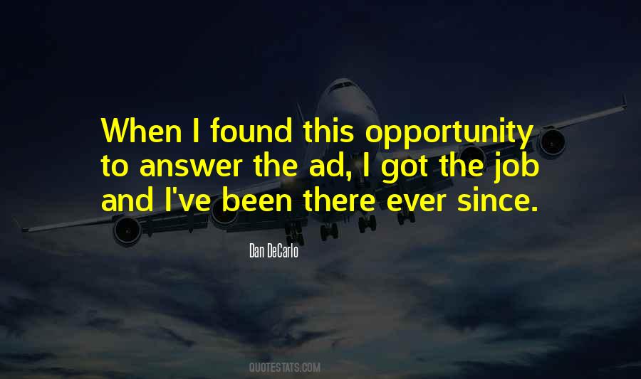 Job Opportunity Quotes #1060460