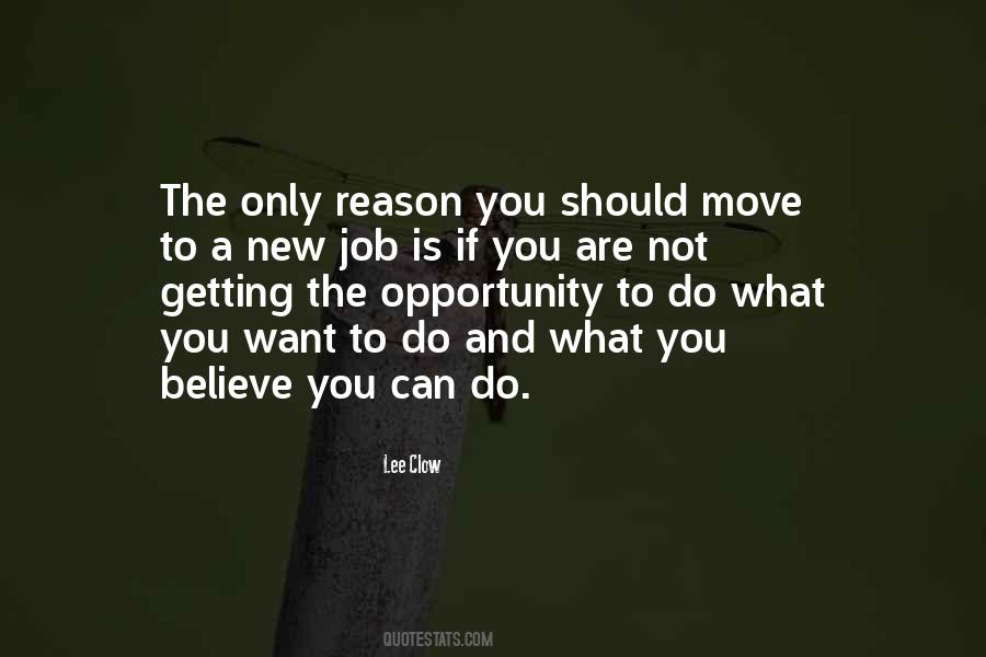 Job Opportunity Quotes #1421713