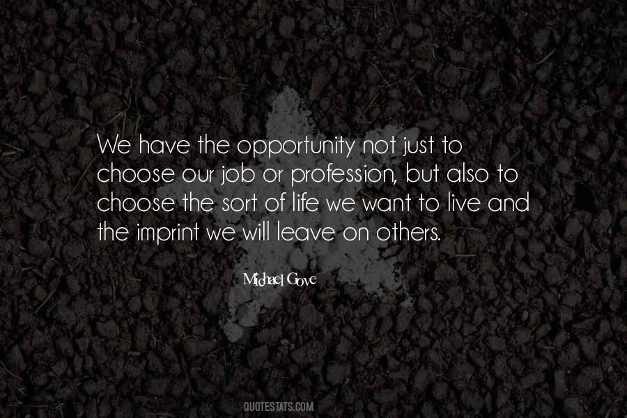 Job Opportunity Quotes #1608367