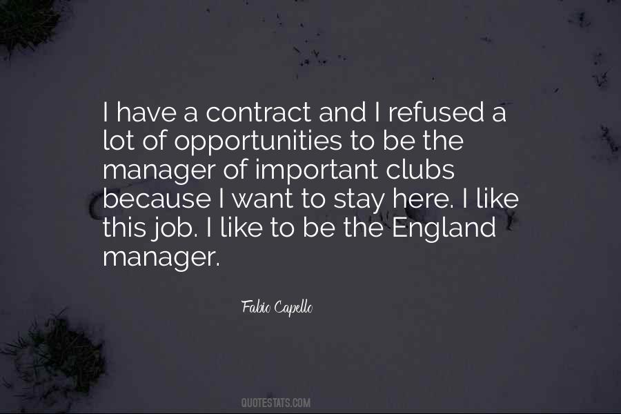 Job Opportunity Quotes #1655071