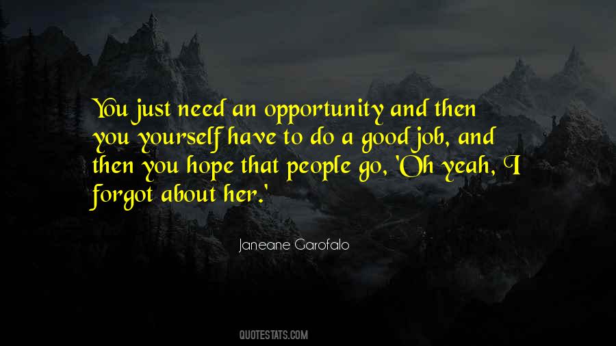 Job Opportunity Quotes #619276