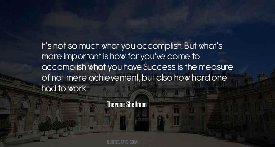 Success Is Not Important Quotes #1815756
