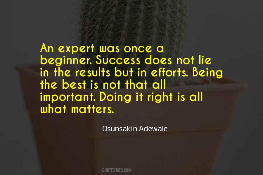 Success Is Not Important Quotes #448789