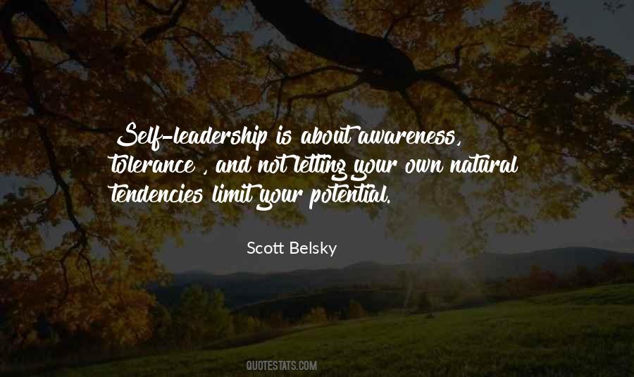 Leadership And Self Awareness Quotes #316966
