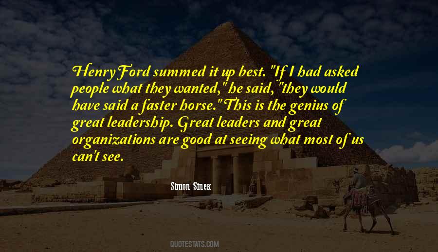 What Is A Great Leadership Quotes #1317958