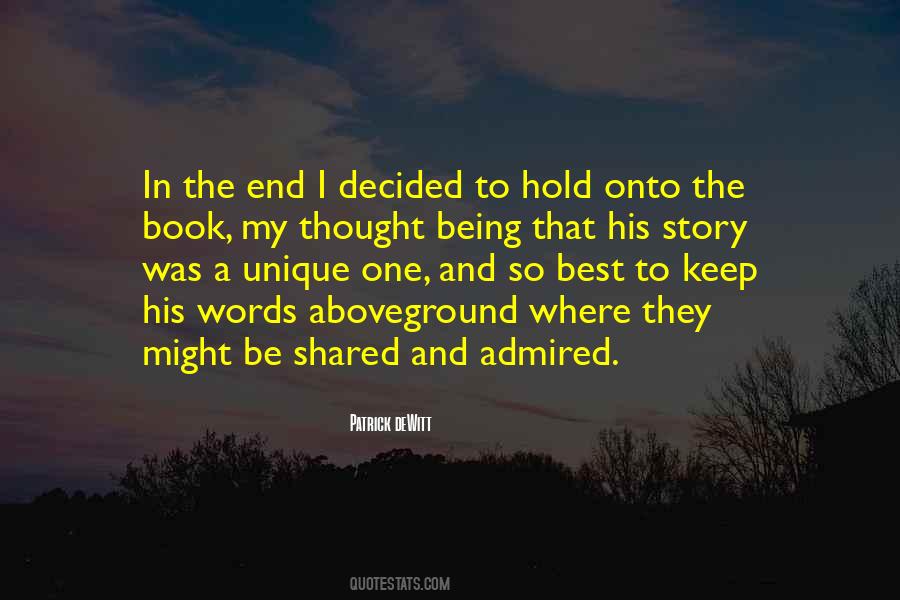 Unique Words Quotes #1608925