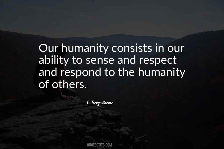Sense Of Humanity Quotes #344547