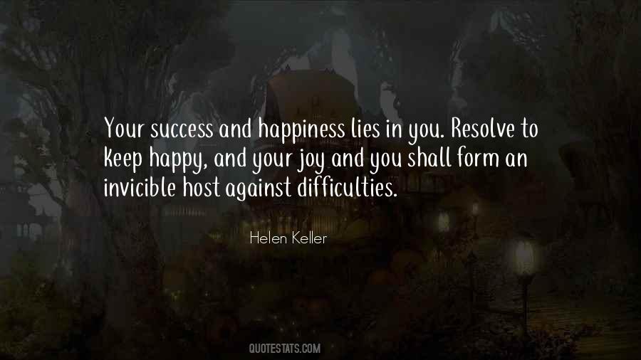 Joy Happiness And Success Quotes #65857