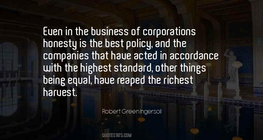 Business Policy Quotes #854474