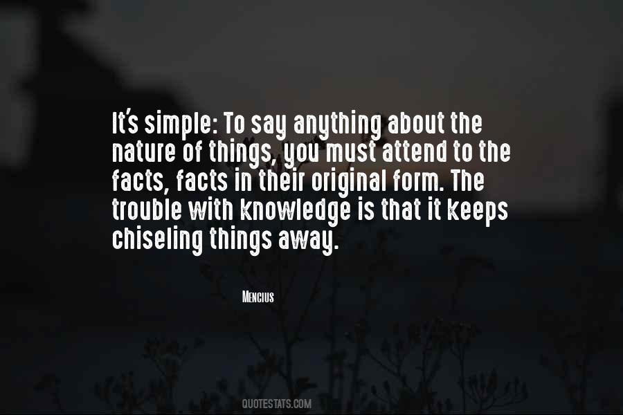 Nature Is Simple Quotes #836099