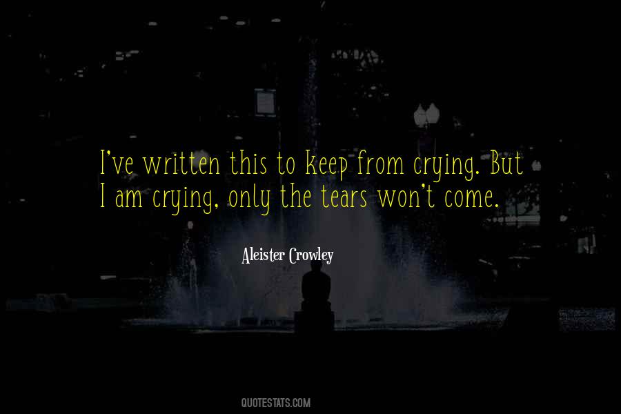 Crying Tears Quotes #1321186