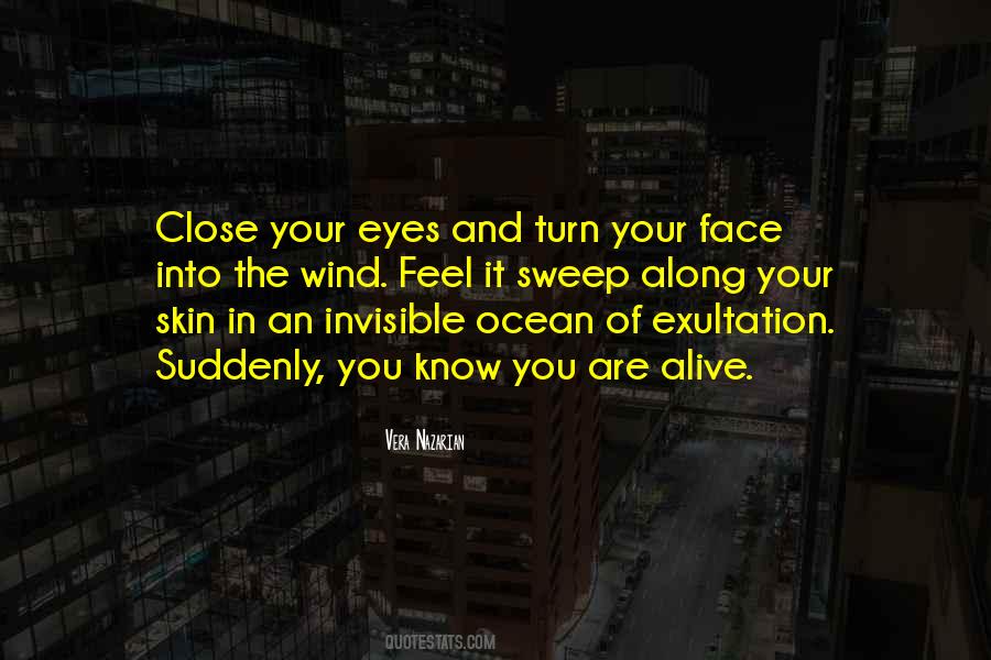 Feel The Wind In Your Face Quotes #1635291