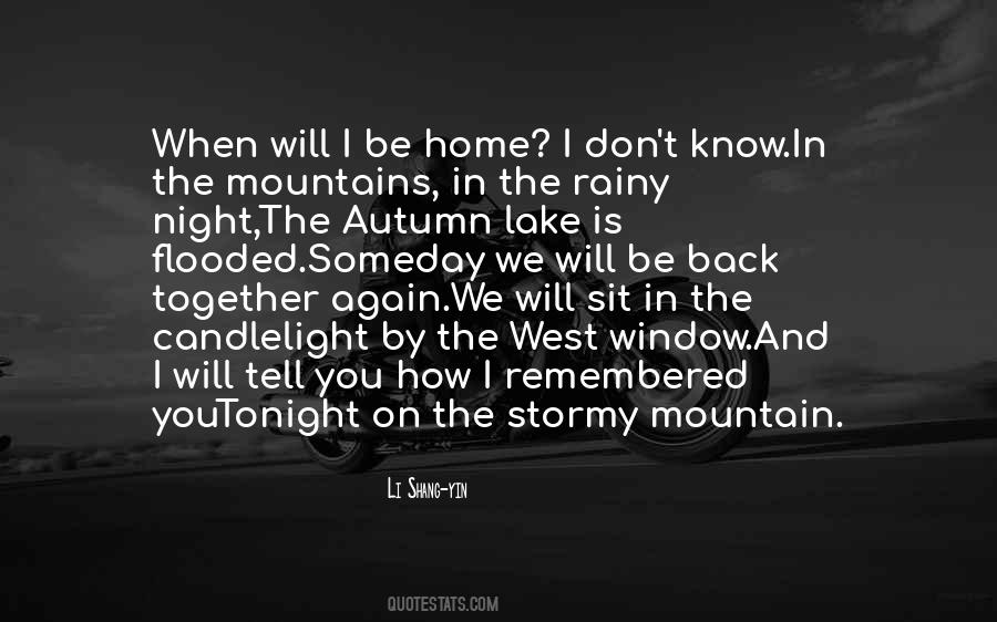 Going Back Home Again Quotes #654640