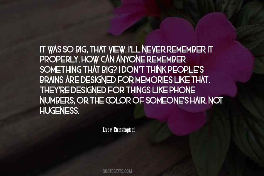 I Remember Someone Quotes #717599