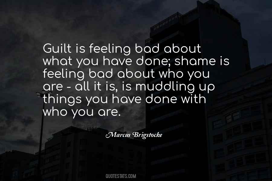 Feeling Shame And Guilt Quotes #25848