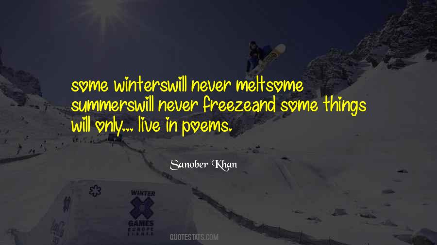 Summer Winter Quotes #35593