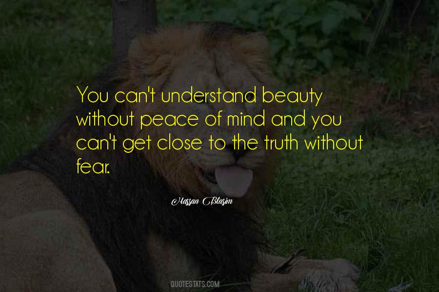 Peace Beauty Quotes #1628214
