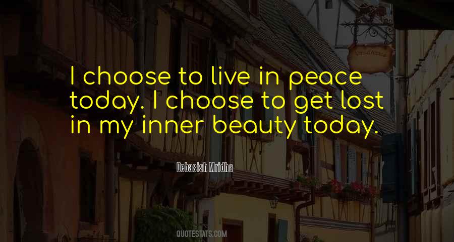 Peace Beauty Quotes #1719220