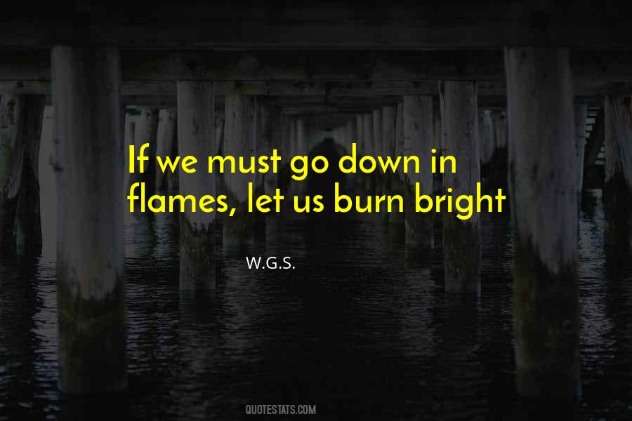 Going Down In Flames Quotes #794348