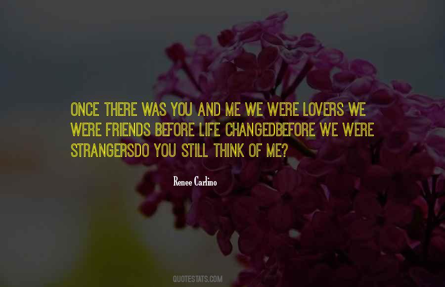 Going From Lovers To Strangers Quotes #845353