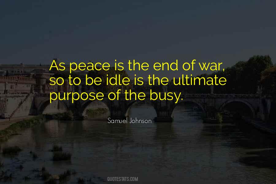 Quotes About The End Of War #1476417