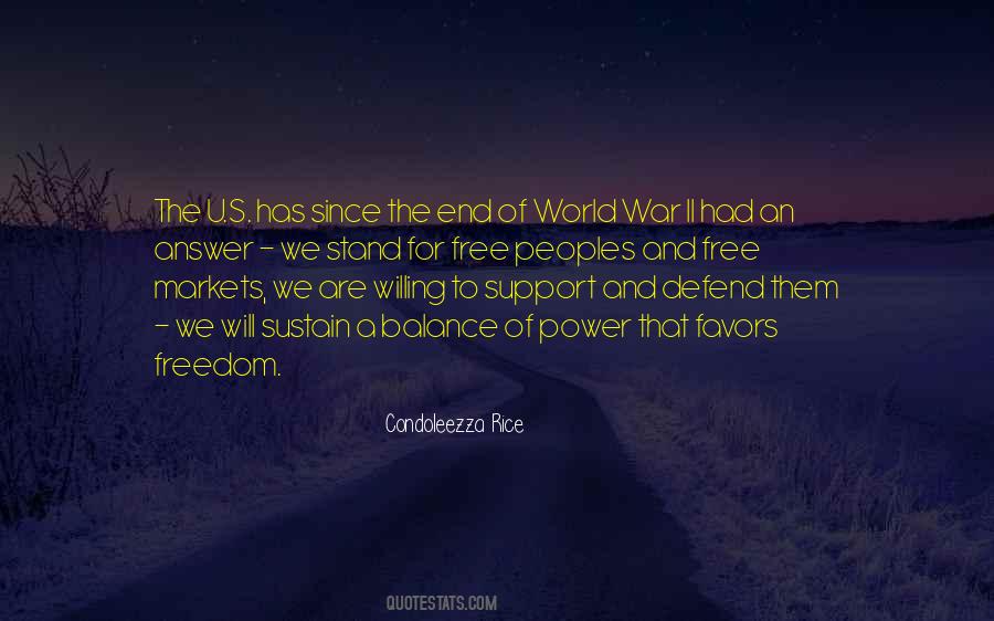 Quotes About The End Of War #175469