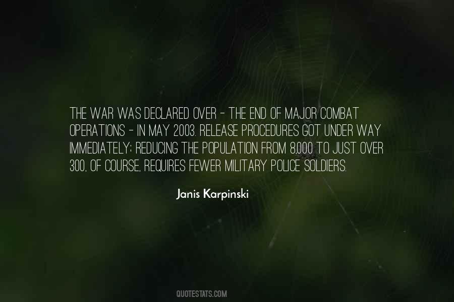 Quotes About The End Of War #235770