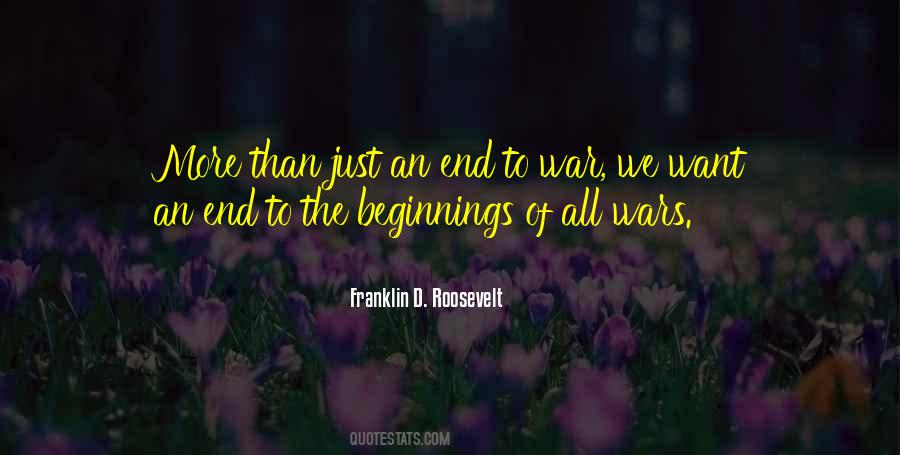 Quotes About The End Of War #435353