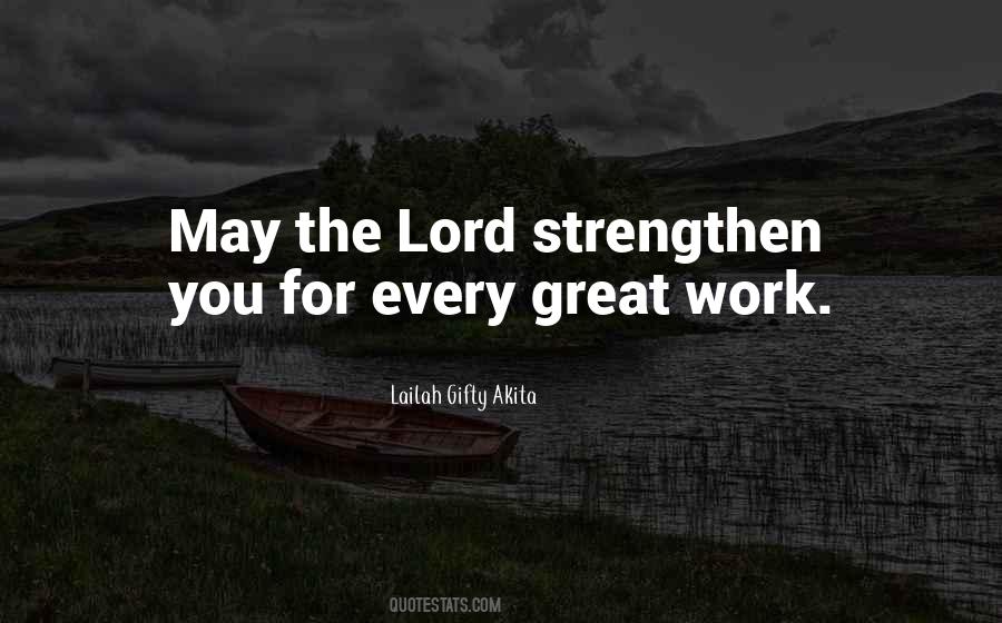 The Lord Is The Strength Of My Life Quotes #980792