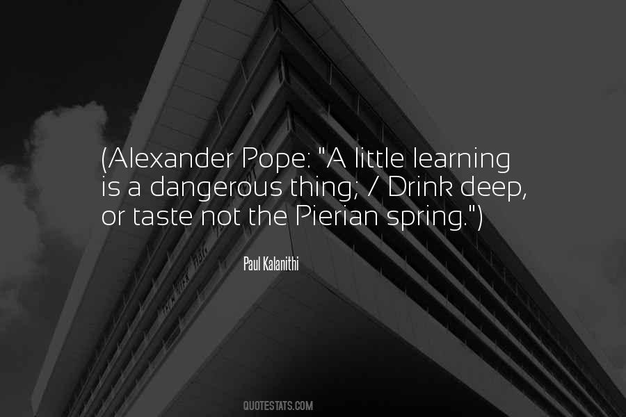 A Little Learning Is A Dangerous Thing Quotes #1548938