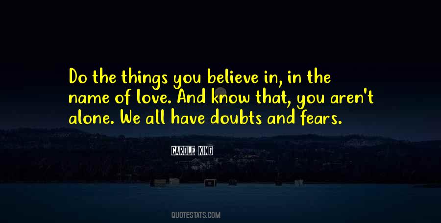 Doubts Love Quotes #1146185