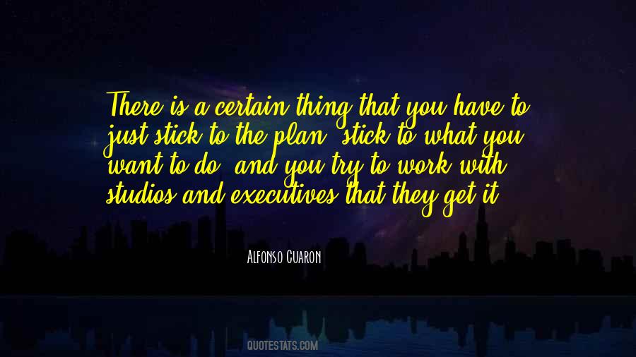 Stick To Plan Quotes #1608143
