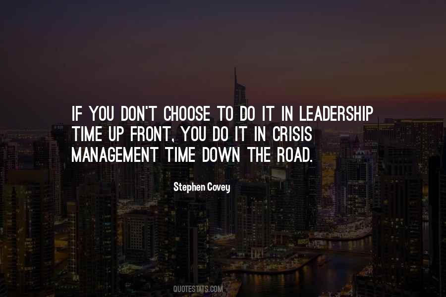 Leadership Time Quotes #1310046