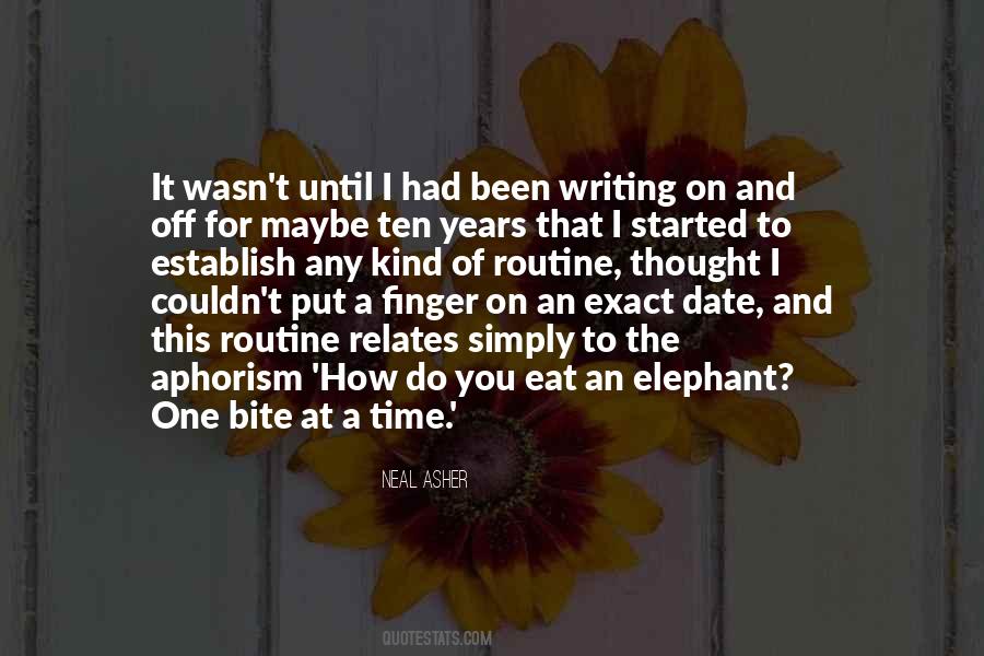 Elephant One Bite At A Time Quotes #258435