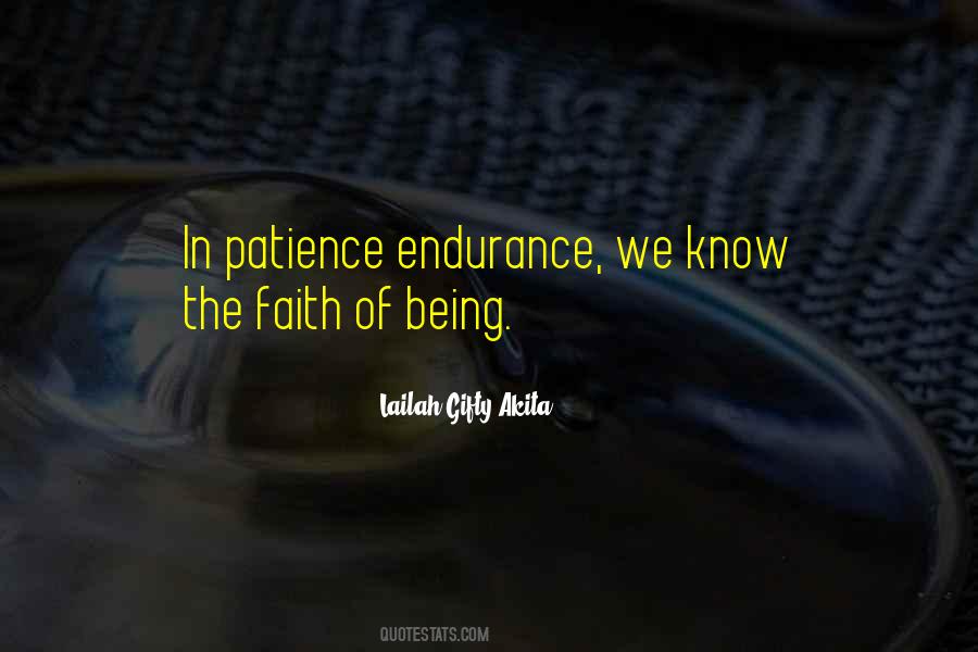 Patience Faith Quotes #1221670