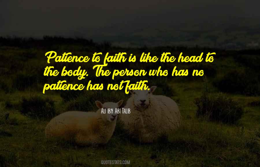Patience Faith Quotes #219642