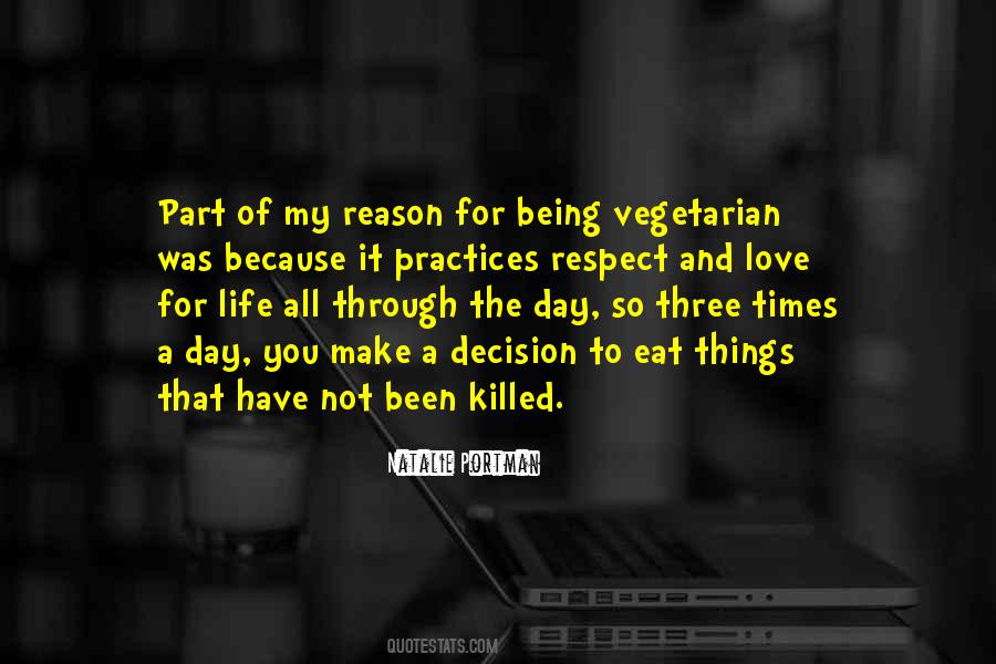 Being Vegetarian Quotes #1118441