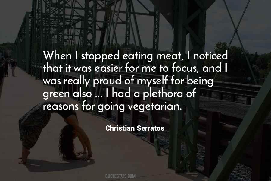 Being Vegetarian Quotes #1672694