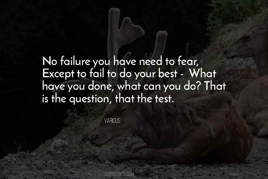 Failure Fear Quotes #504693