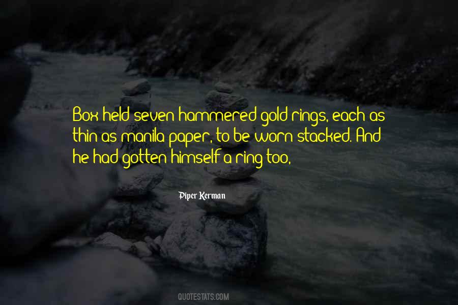 Gold Ring Quotes #1619520