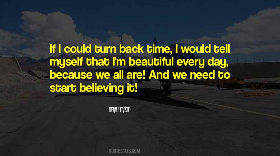 If I Could Turn Back Quotes #1447749