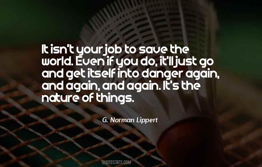 Nature Danger Quotes #800935