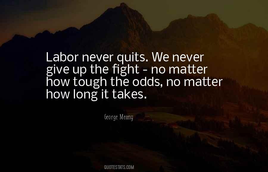 We Never Give Up Quotes #166186