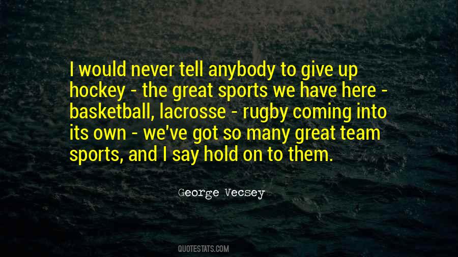 We Never Give Up Quotes #535619