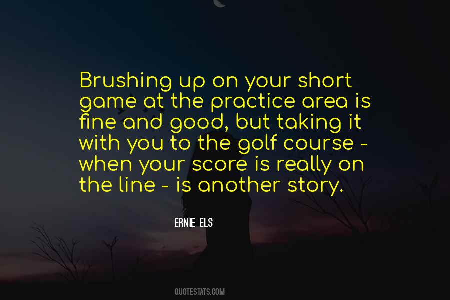 Golf Score Quotes #664967